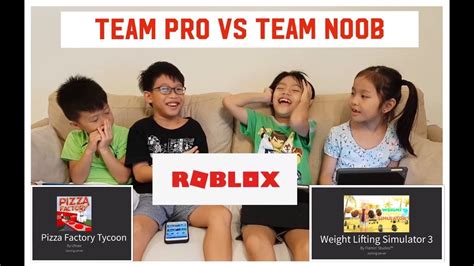 Playing Roblox For The First Time Team Pro Vs Team Noob Game On