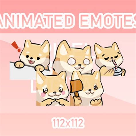 Animated Twitch And Discord Emote Dog Notes Etsy