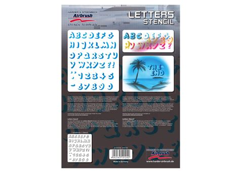 Harder And Steenbeck Airbrush Stencil Letters Everything Airbrush