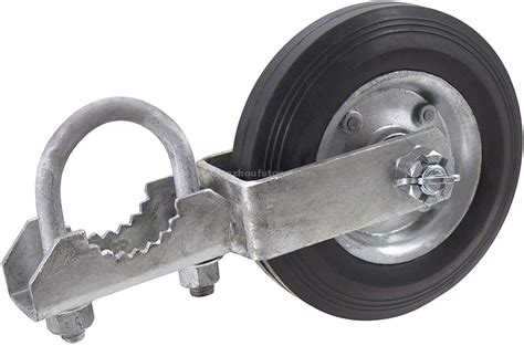 Heavy Duty Metal Spring Loaded 4 Inch Gate Caster Wheel With Rubber