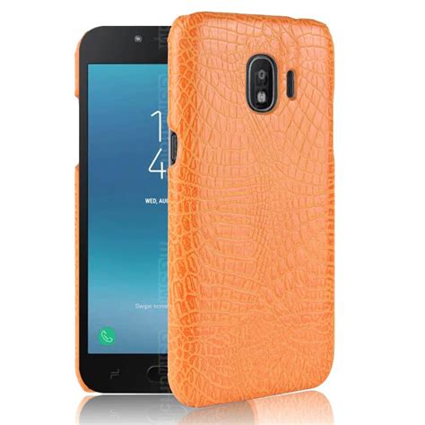 For Samsung Galaxy J2 Pro 2018 Case Luxury Crocodile Pattern Pu Leather