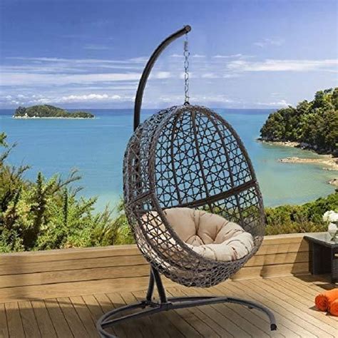 Outdoor patio egg swing without stand. Modway Hide Outdoor Patio Swing Chair Without Stand, Gray ...