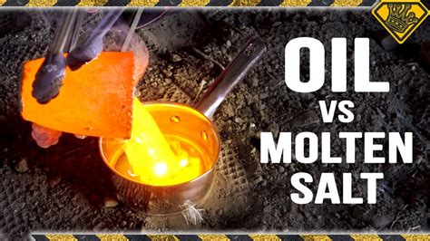 Molten Salt Dropped In Oil Tkor Dives Into Molten Salt In Oil Experiment And More Youtube