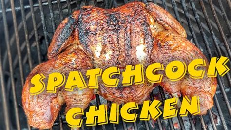 Spatchcock Chicken Cooked Direct On The Kamado Joe Big Joe Youtube
