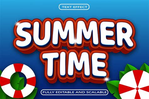 Summer Time Editable Text Effect Graphic By Maulida Graphics · Creative