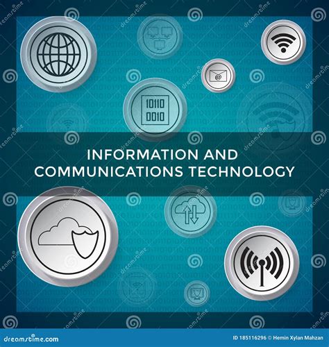 Information And Communications Technology Concept Stock Vector