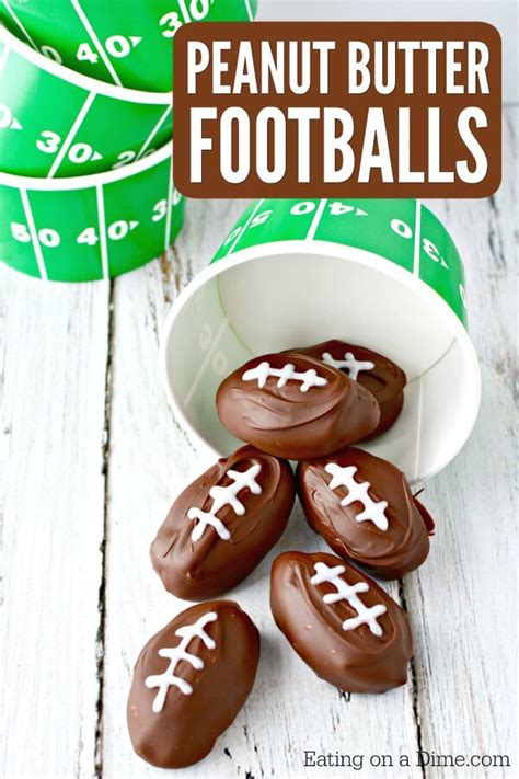 Dia 3.0 cm / 1 1/8 inches (approx),finished chocolate about 16 g/pc. Football Shaped Chocolate Peanut Butter Balls - Perfect ...