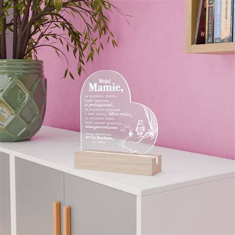 Dovanos Mamai Dovana Mamai Led širdies Rėmelis Su Graviravimu