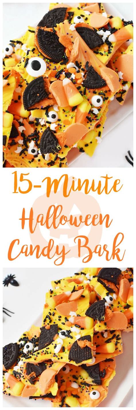 Halloween Candy Bark Recipe Fun And Easy Make This Easy Halloween Bark
