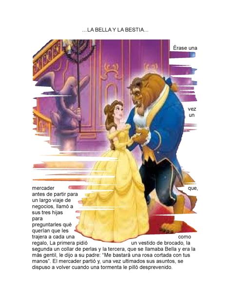 Cuento De La Bella Y La Bestia Resumido 25 Años De La Magia De Disney