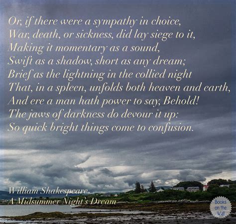 William Shakespeare Quote A Midsummer Nights Dream 2