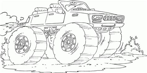 Monster high coloring pages gigi grant. Monster Truck Coloring Pages | Coloring Pages To Print