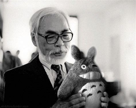 Totoro With His Creator Hayao Miyazaki Studio Ghibli Movies
