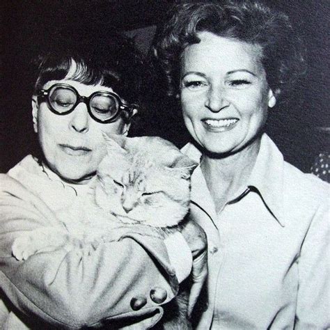 Cat Cats Catmeows Edith Head And Betty White Edith Head Was The