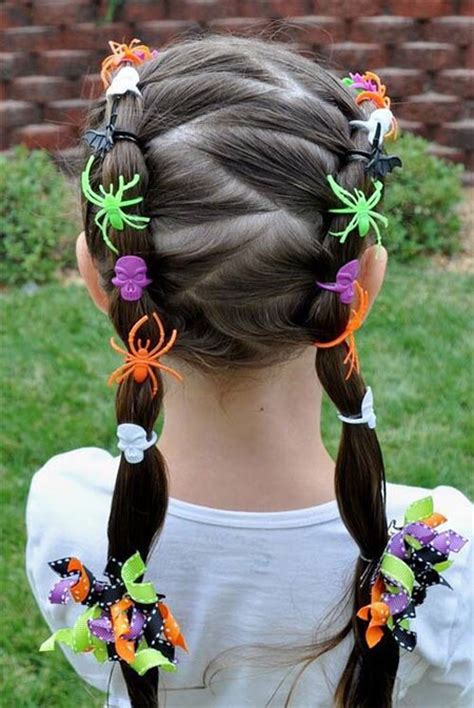 20 Crazy And Scary Halloween Hairstyle Ideas For Kids Girls And Women