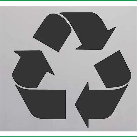 recycle logo stencil etsy