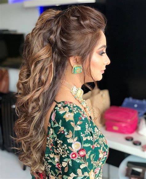 23 stunning curly hairstyles for lehenga transform your look