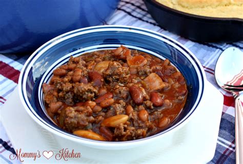 I used bush's baked beans with bacon and added fresh bacon and they were a hit!! Mommy's Kitchen - Recipes from my Texas Kitchen : Cowboy ...