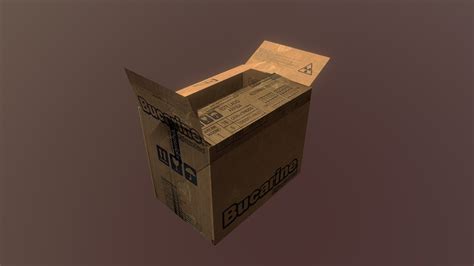 Cardboard Box Download Free 3d Model By Macriciox 76fa809 Sketchfab