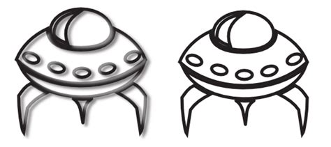 Spaceship Clipart Black And White Clipart Best