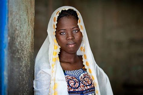 Hausa Beauty At The Doorstep Of Her House South Niger Africa Niger