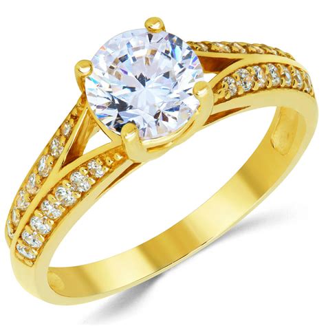Free shipping every day at jcpenney®. 14K Solid Yellow Gold CZ Cubic Zirconia Solitaire ...