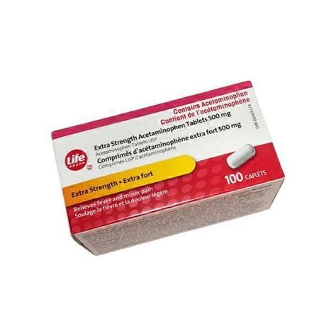 Life Brand Acetaminophen 500mg Caplets Each Instacart