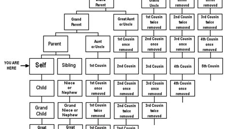 Second Cousins Once Removed And More Explained In Chart Form