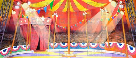 Circus Tent Interior Projected Backdrops Grosh Digital