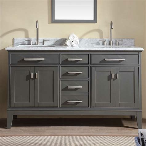The search for bathroom vanity cabinets start with the question: Arminta 60" Double Bathroom Vanity Set & Reviews | Joss & Main