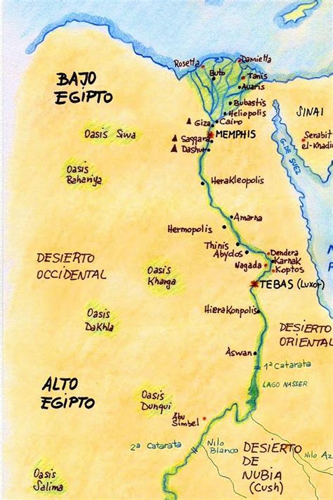Ancient Cities Of Egypt Map Egypt Map Ancient Egypt Map Egypt