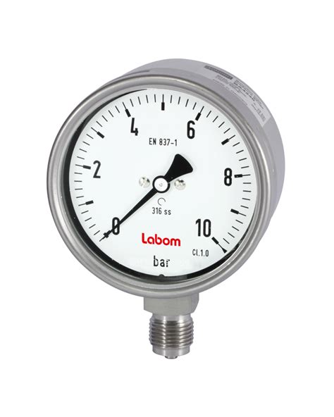 Labom Bourdon Tube Pressure Gauge Ba4240ba4340 Process Instruments