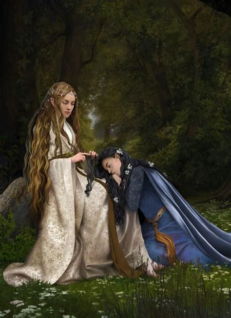 Arwen And Celebrian By Steamey On Deviantart Tolkien Tolkien Art