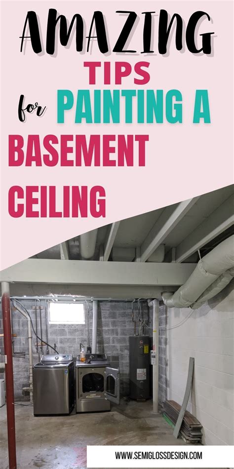 How To Paint An Unfinished Basement Ceiling Artofit
