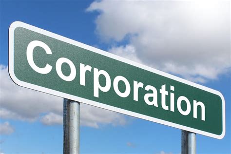 Corporation Free Of Charge Creative Commons Green Highway Sign Image