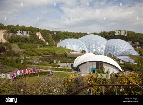 Eden Project Botanical Garden In Bodelva Cornwall Uk May 2021 Stock
