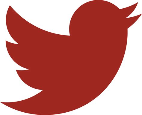 Download High Quality Twitter Transparent Logo Red Transparent Png