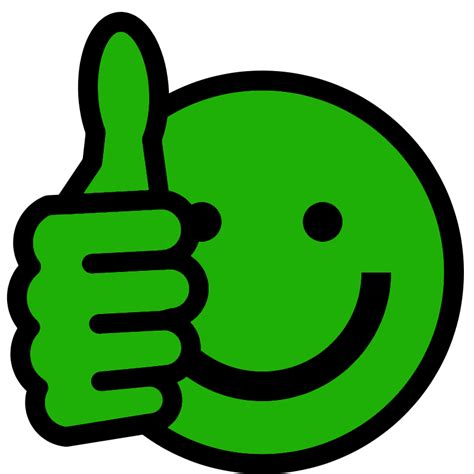 Smiley Face With Thumbs Up