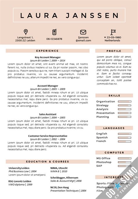 Therefore, we have made available to you several sample. Where can you find a CV Template?