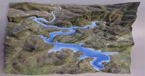 3d Printed Bathymetry Map Of Lake Lyell New South Wales Australia Maps