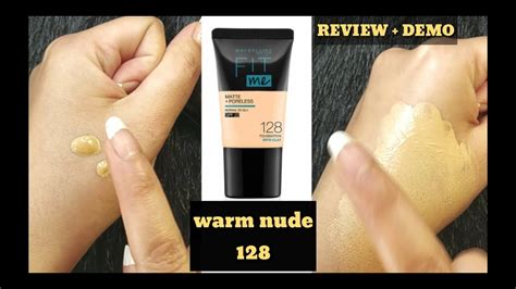MAYBELLINE FIT ME WARM NUDE 128 YELLOW UNDERTONE FOUNDATION FOR