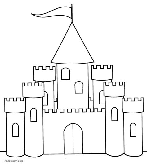 Dibujo Castillo De Arena Para Colorear Páginas Para Colorear