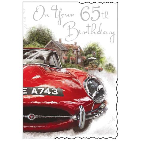 Male 65th Birthday Card Karenza Paperie