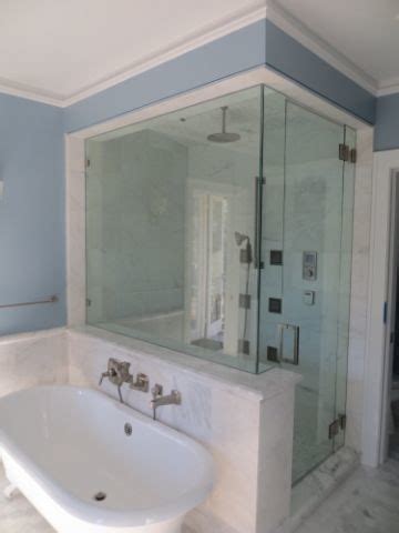 See more ideas about clawfoot tub, clawfoot tub shower, tub. Steam Shower and Clawfoot Tub - Transitional - Bathroom ...