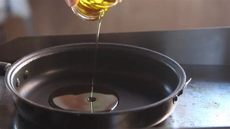 Olive Oil Into A Pan Stock Video Motion Array