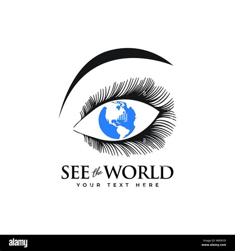 See The World Graphic Design Template Illustration Isolated Stock