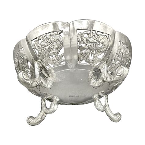 Wang Hing And Co Vintage Chinese Export Silver Footed Bowl Available For Immediate Sale At Sothebys