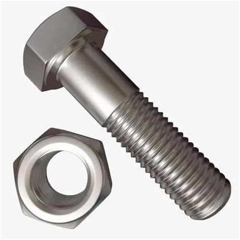 Stainless Steel Nut Bolt 202 Grade Size M3 M36 At Rs 10piece In Mumbai