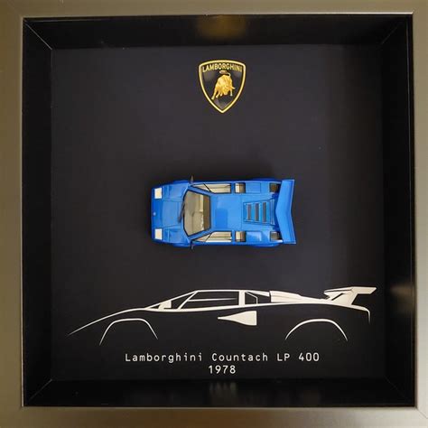 Decorative Object 3d Frame Lamborghini Countach Lp400 Catawiki
