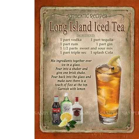 Long Island Iced Tea Cocktail | Pubs & Bars Signs | Cocktail